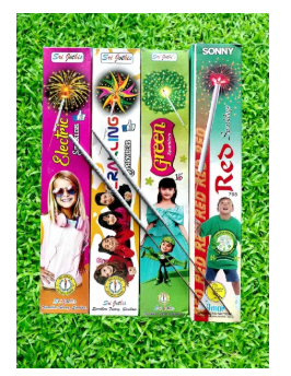 15  Cm Green  Sparklers